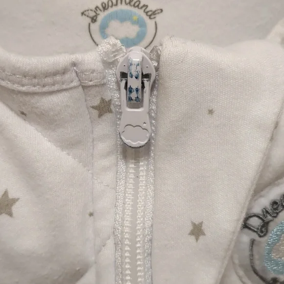 Dreamland Baby Dream Weighted Sleep Sack Quilted White 100% Cotton 6–12 Months - Picture 8 of 10